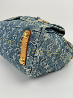 Сумка Louis Vuitton BLUE MONOGRAM DENIM & VACHETTA LEATHER BAGGY PM