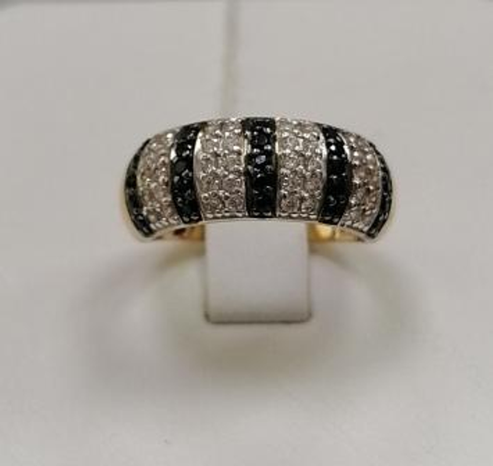 Кольцо из золота с фианитами