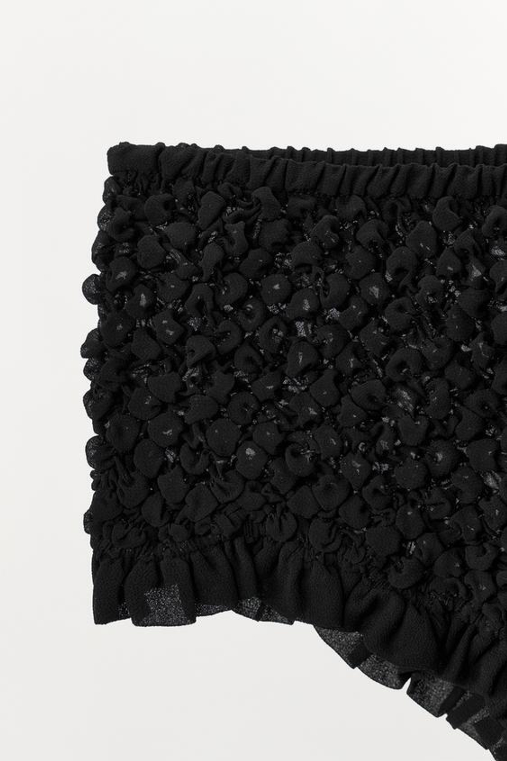 ZARA ТРУСЫ-ШОРТЫ С ТЕКСТУРОЙ, ЧЕРНЫЙ