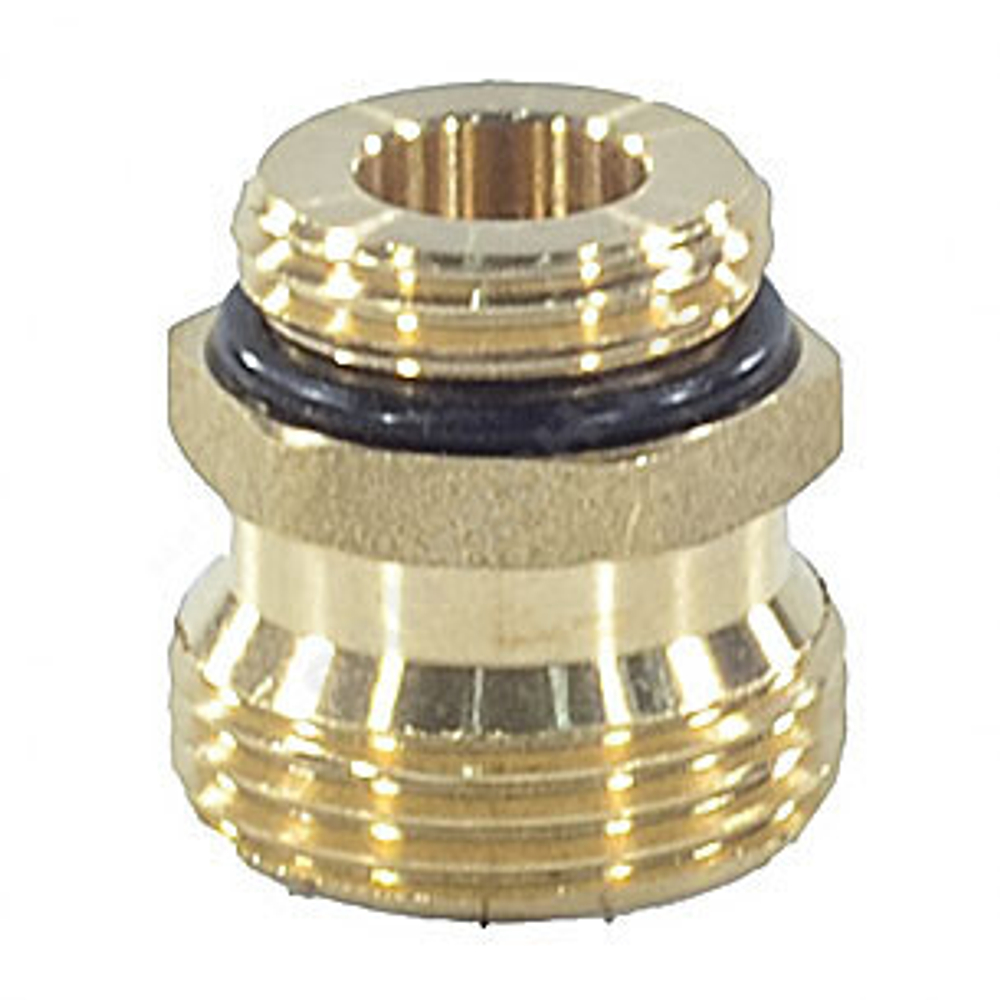 Штуцер переходной латунь 1/2"x3/4" под евроконус для клапана коллекторного Апогей 310011