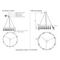 Подвесная люстра Crystal Lux CLT 015C8 D800 BL-GO
