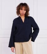 Льняная блузка Marc O' Polo - темно-синий(303 1305 42081)