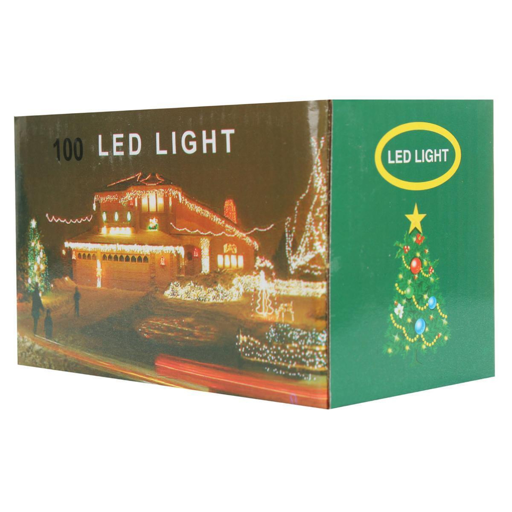 Электрогирлянда LED цветная с насадкой Кубики, длина насадки 1,5см, 28 ламп, 5м, 1 р.м.