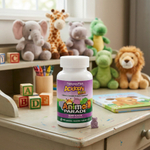 NaturesPlus, Animal Parade® AcidophiKidz®, для детей жевательный пробиотик, с ягодным вкусом, 90 таблеток в форме животных