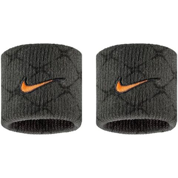Напульсник теннисный Nike Swoosh 2P - anthracite/black/total orange