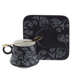 GAEM Кружка с блюдцем и ложкой, 170 мл, L13,5 W13,5 H7 см, 2в.