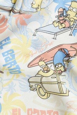 H&M Толстовка с капюшоном и принтом, светло-голубой