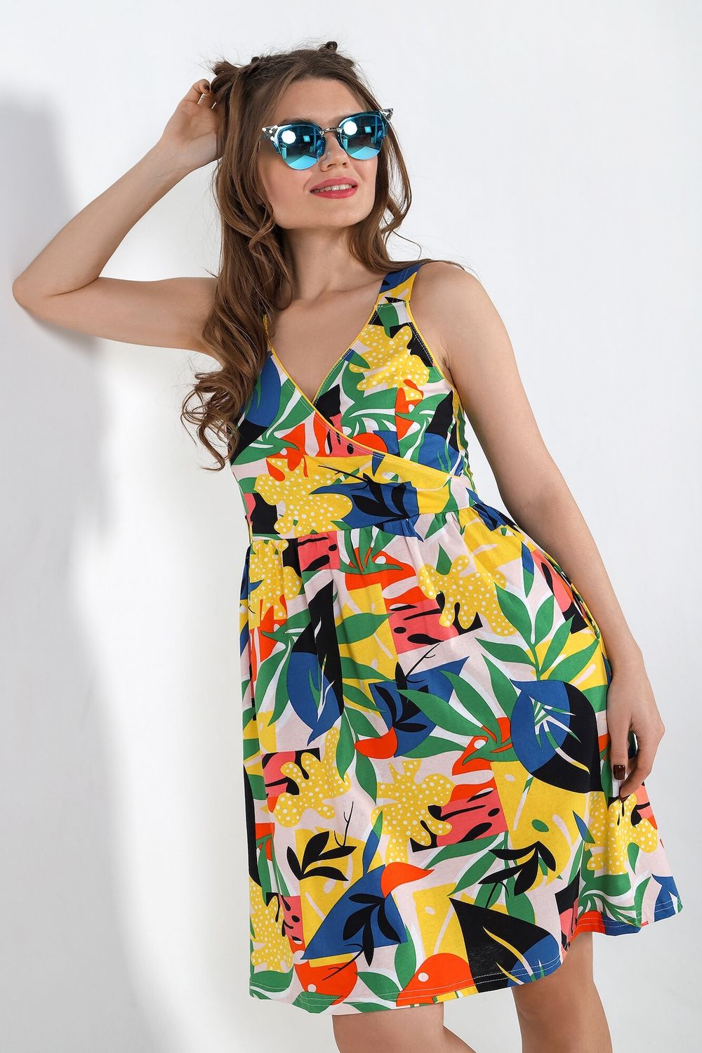 Сарафан женский Ботаника-4 Виотекс РАЗНОЦВЕТНЫЙ