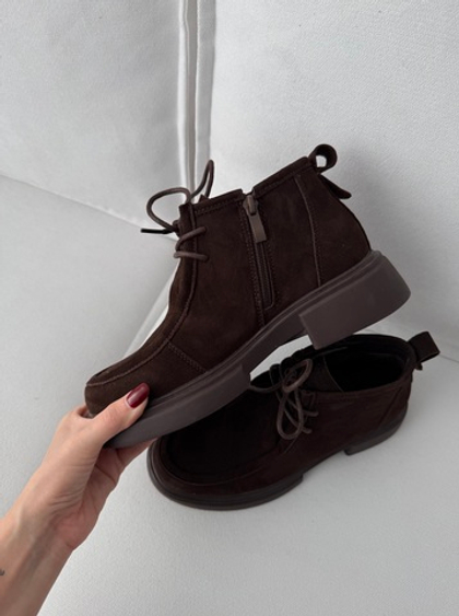 Полуботинки из натуральной замши