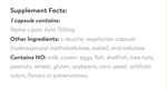 Klaire Labs - Alpha-lipoic acid 150 mg 60 capsules