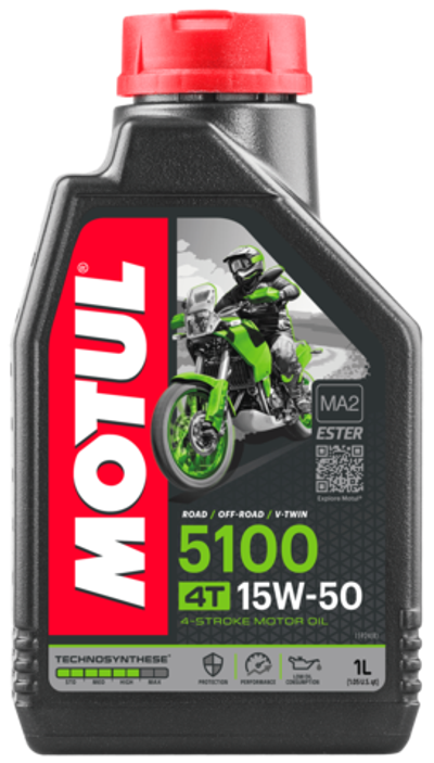Моторное масло синтетическое MOTUL 5100 4T 15W50