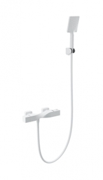 Смеситель для душа с термостатом WONZON & WOGHAND Twist, Белый матовый (WW-B2025-A-MW)