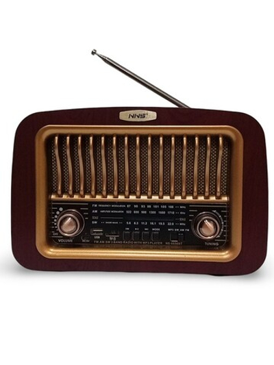 Радиоприемник в ретро стиле+MP3 плеер, Bluetooth TWS NS-6656BT