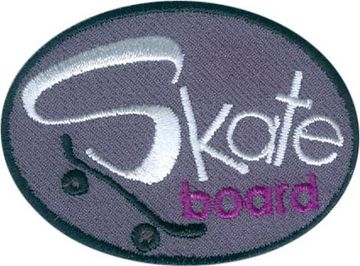 Нашивка Skateboard - Скэйтбоард (серый)