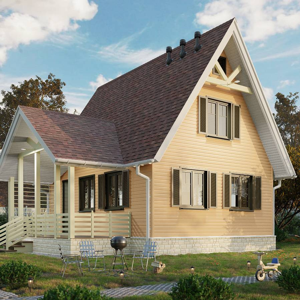 Сайдинг Docke Standard Корабельный брус D4.5DL PSSE-1207 Манго 3000 мм