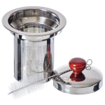 Чайник заварочный стекло,металл, 0.45 л, с ситечком, Y4-3835