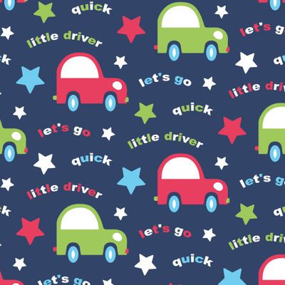 Buy baby fabric little driver dark blue
