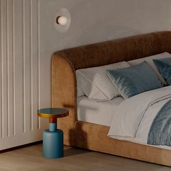 Столик журнальный Froud, Ø35 см, синий