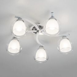 Citilux Кристи CL152150 Люстра потолочная Белая Хром