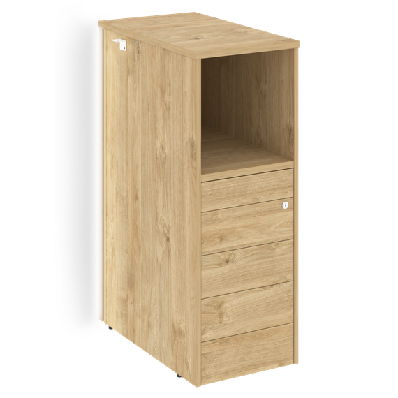 Оникс Тумба с подсветкой 5 ящиков TIP-ON, проходная средняя O.R-TV-5 TIP.S  436*767*1185