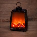 Светодиодный камин Лофт USB с эффектом живого огня 17х10х24.5 см NEON-NIGHT