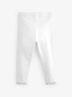 Легинсы с оборками для девочки Next 521-320, Белый
