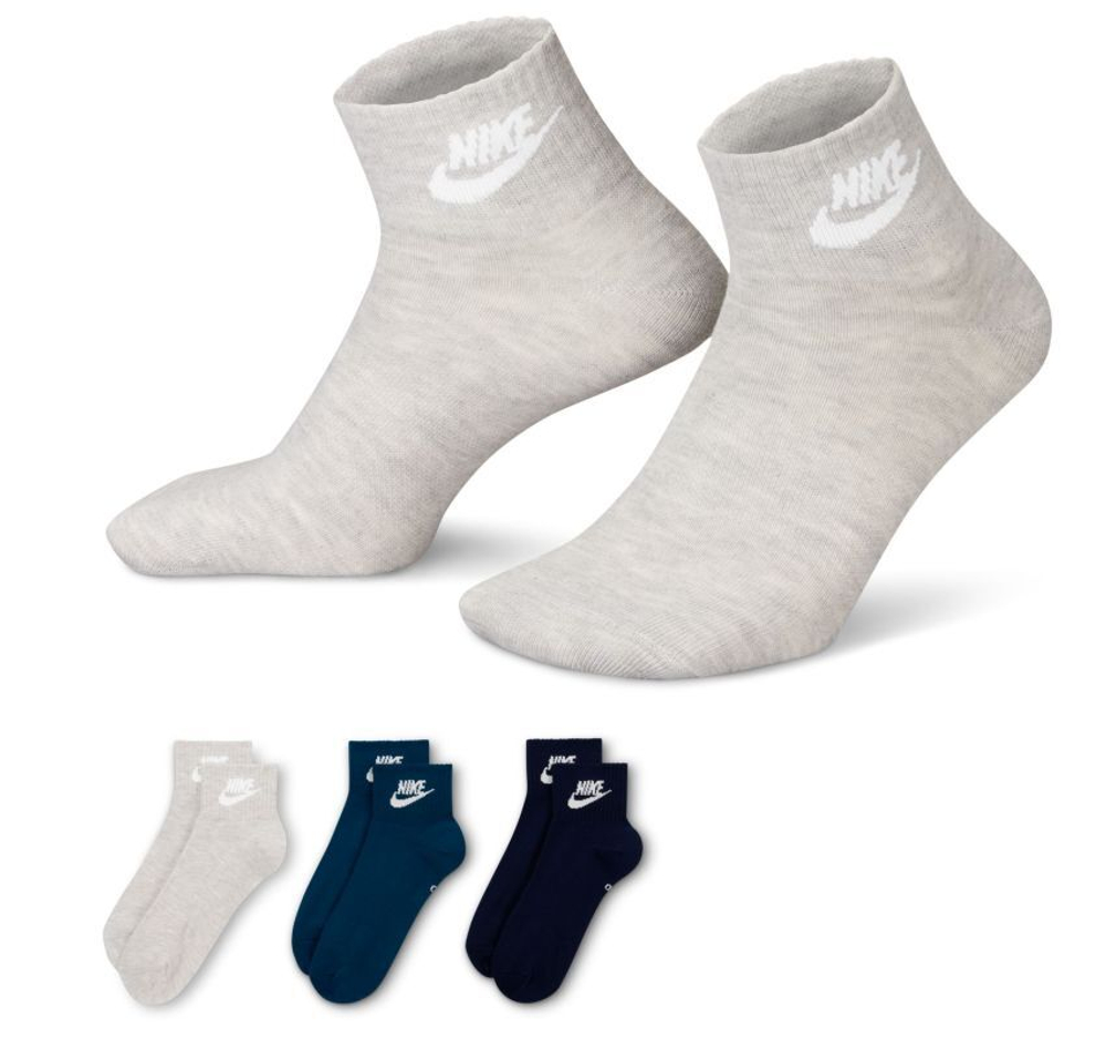 Теннисные носки Nike Everyday Essential Ankle 3P - multicolor