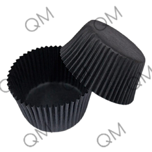 Тарталетка круг (черный) 50*30 мм, 100 шт