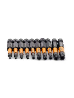 Набор бит торсионных IMPACT S2 TORX T6, TT7 - TT40 x 50 мм 10 шт RAGE by VIRA