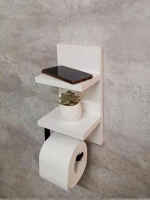 Держатель для туалетной бумаги с полками