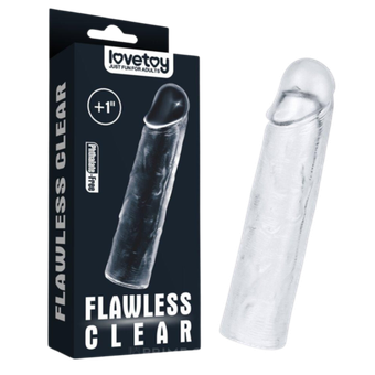 Прозрачная насадка на член Flawless Clear (+2,5 см)