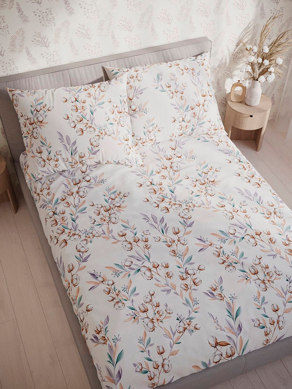 Постельное белье перкаль Сказка "Хлопок" 1,5-сп  Наволочка 50х70 см 1 шт Простынь  150x215 смПододеяльник 145x215 см