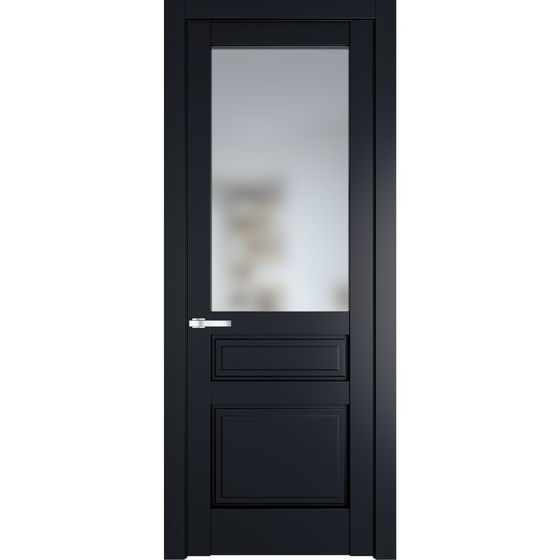 Межкомнатная дверь эмаль Profil Doors 3.5.3PD нэви блу остеклённая