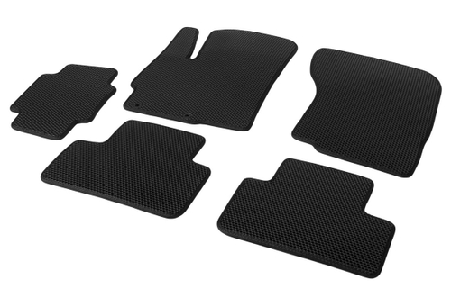 Коврики в салон автомобиля AutoFlex EVA (ЭВА, ЕВА) Business для Mitsubishi ASX I поколение рестайлинг 2012-2020 2020-н.в., 5 частей, с крепежом, 3400201