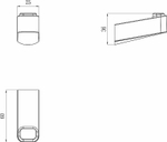 Крючок Ravak 10° black, Черный матовый (X07P555)