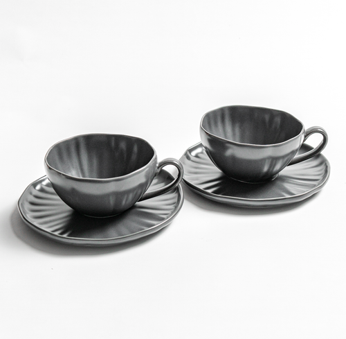 Набор чайных пар Lotus (черный)