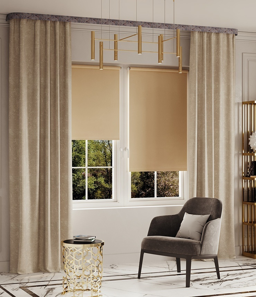 Пластиковый карниз Legrand 2-х рядный Стоун 2000 мм