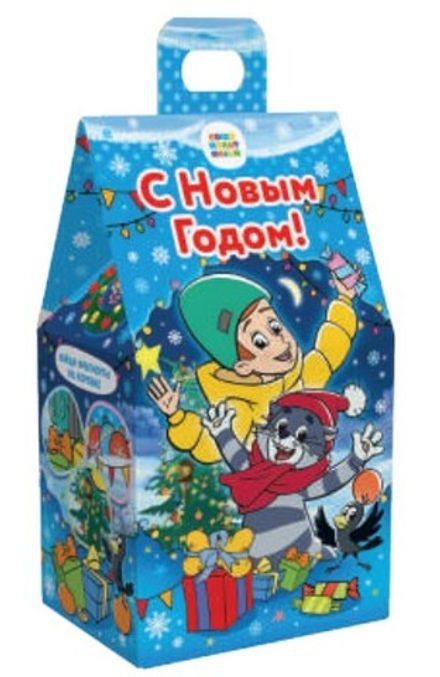 Подарочная коробка для конфет "Простоквашино" 700гр (1/200шт)