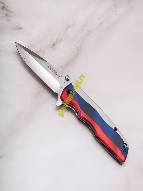 Нож складной туристический D2 COBRA 2