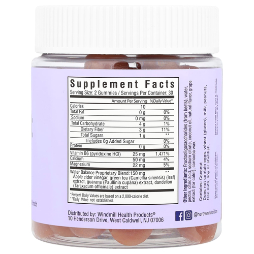 Her Own, Debloat жевательные таблетки для похудения, цитрусовый пунш, 60 жевательных таблеток