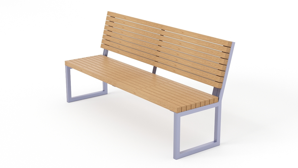 Скамейка со спинкой SK00361