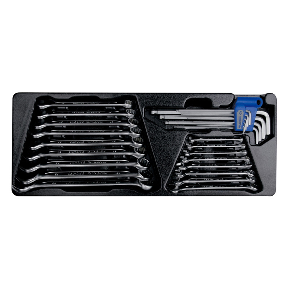 KING TONY (901-073MR) Набор инструментов универсальный, выдвижной ящик, 73 предмета