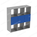 Стеллаж вертикальный 9 с дверцами