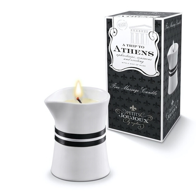 Массажное масло в виде малой свечи Petits Joujoux Athens с ароматом муската и пачули