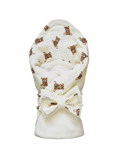Муслиновый конверт  "Медвежата"