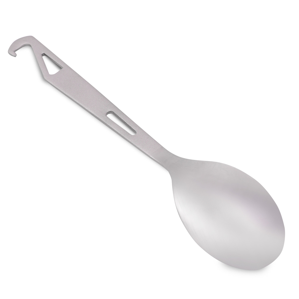 Ложка с крючком титановая T-Gear Titanium Hooked Spoon Polished