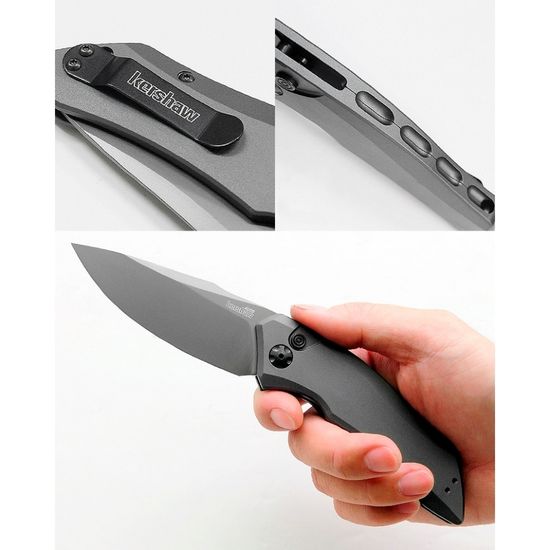 Складной нож KERSHAW Launch 1 7100GRY c клинком из стали 154CM, рукоять алюминий