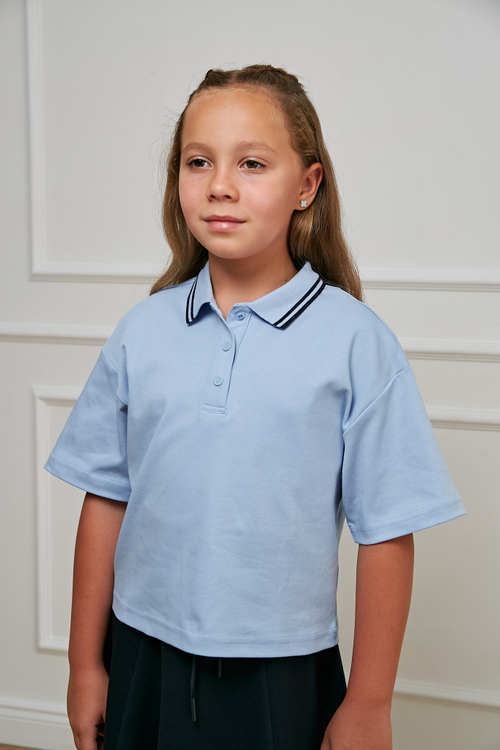 Блуза-поло к/р трикотаж д/д DELORAS 63922ZS