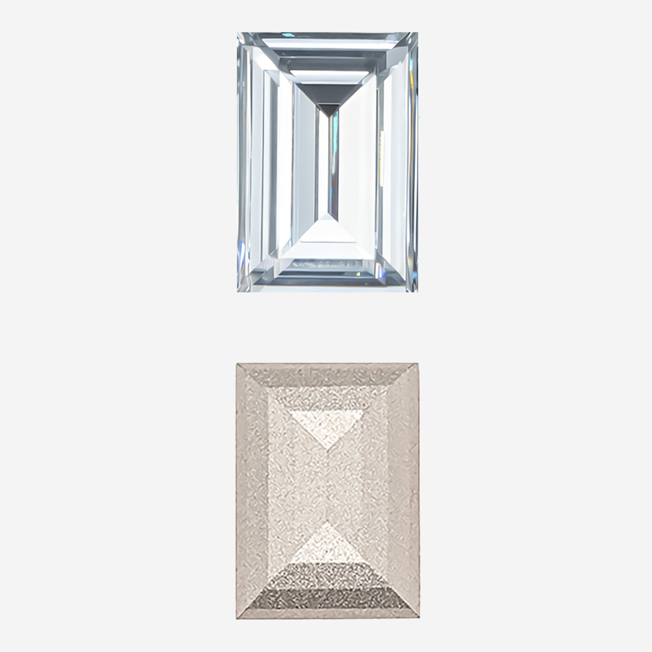 Кристалл Прямоугольник (Step Cut Fancy Stone), оттенок "Серебристый оттенок"/"Silver Shade", 14*10мм