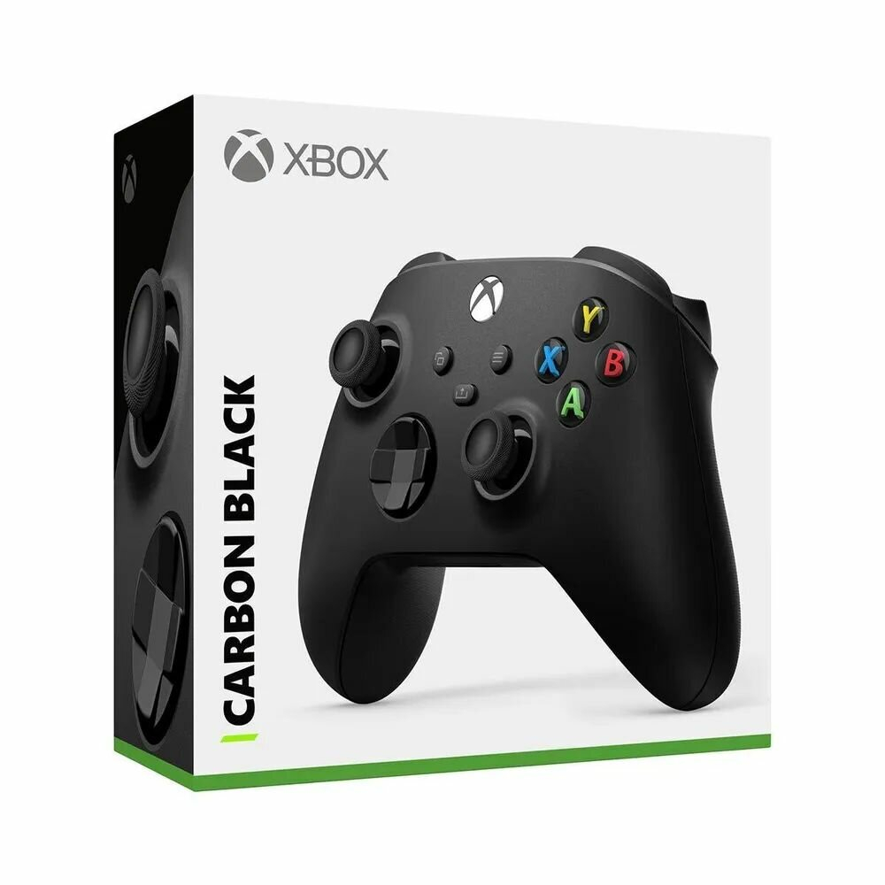 Беспроводной геймпад Xbox Series Carbon Black, с вибрацией и обратной связью